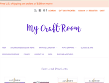 Tablet Screenshot of mycraftroom.com
